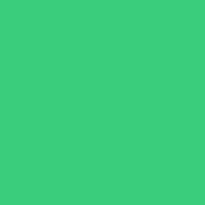 Printed Solid Medium Green - Hex 38ce7b - Plain Medium Green
