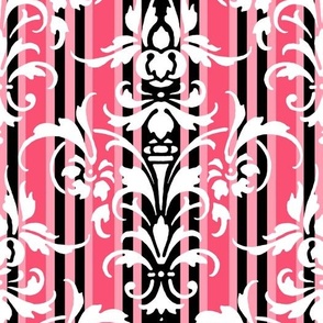 Paris Stripe Damask 