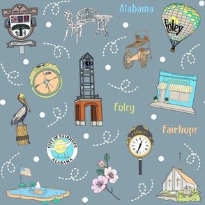 Fairhope&Foley, Alabama in grey