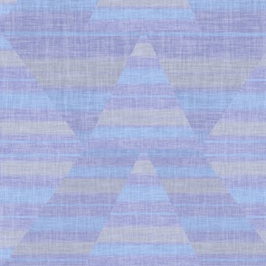 Linen Textured Pyramid Stripes