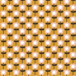 Retro Flower Mustard Normal