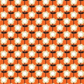 Retro Flower Orange Normal