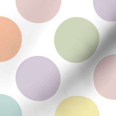 dots 273: pastel yellow, spring’s coral, aloe wash, opal blue, pastel pink, pastel purple
