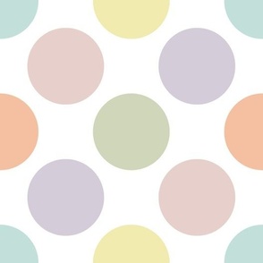 dots 273: pastel yellow, spring’s coral, aloe wash, opal blue, pastel pink, pastel purple