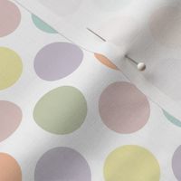 small dots 273: pastel yellow, spring’s coral, aloe wash, opal blue, pastel pink, pastel purple