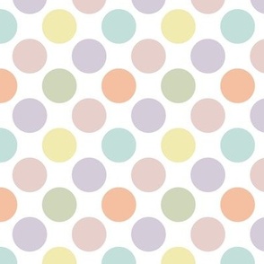 small dots 273: pastel yellow, spring’s coral, aloe wash, opal blue, pastel pink, pastel purple