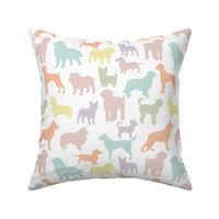 dogs: pastel yellow, spring’s coral, aloe wash, opal blue, pastel pink, pastel purple