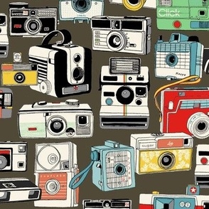 Make It Snappy! (MidMod Coffee) || hand-drawn vintage cameras