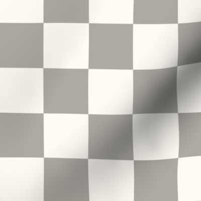 greige checkerboard
