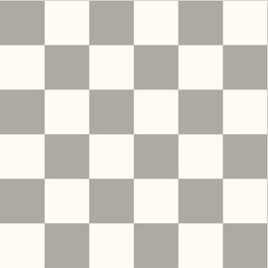 greige checkerboard