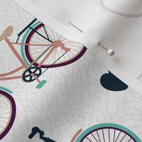 Busy Bicycles on Cozy Colors (Large Scale)