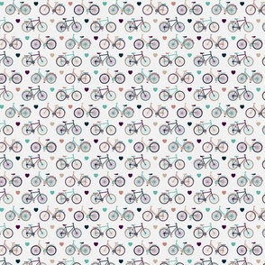 Busy Bicycles on Cozy Colors (Small Scale)