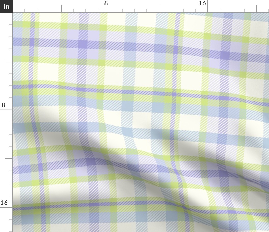 Honeydew Lilac Plaid Larger