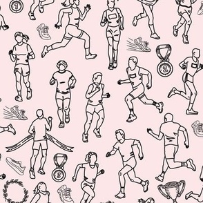 Runners Doodle Pink