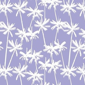 SMALL Pastel Summer - Tropical Palms - lilac
