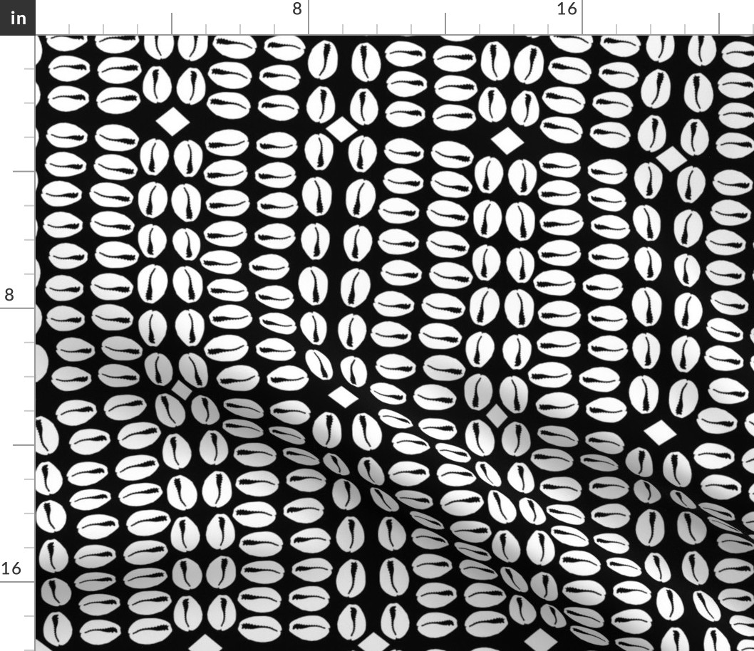 cowries bw