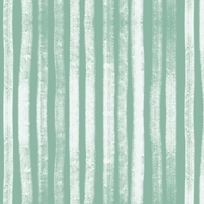 Winter stripes in minty green / halfdrop