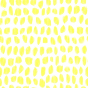 Watercolor Strokes in Neon Lemon