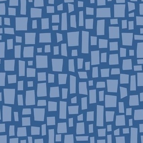 Retro kaleidoscope - navy blue