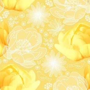 Dreamy pastels lemon gold