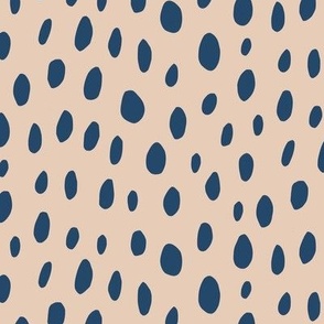 Spotty_dark blue on beige_large