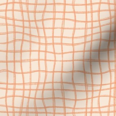 wobbly checked gingham plaid blender orange