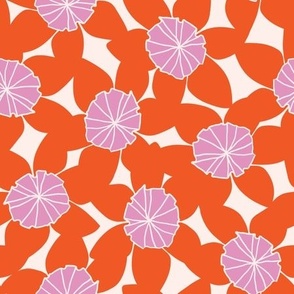 PURPLE CORAL FLOWER  PATTERN