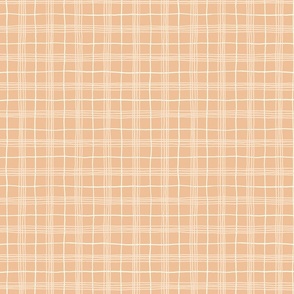 Plaid - Peach