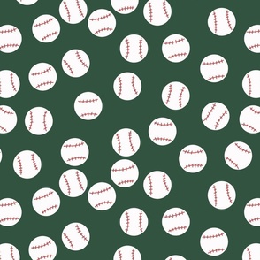 baseball on green