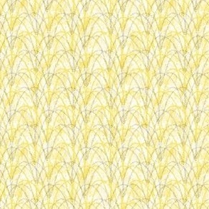 Textured Arch Grid Curves Casual Fun Neutral Interior Summer Monochromatic Circles Yellow Blender Pastel Baby Buttercup Yellow Gold F1E377 Fresh Modern Abstract Geometric