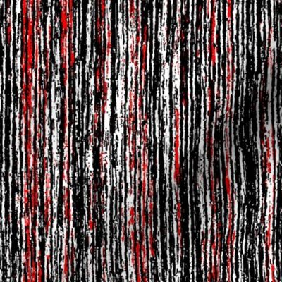 Natural Texture Stripes Black and White and Red Black 000000 White FFFFFF and Bold Red FF0000 Bold Modern Abstract Geometric