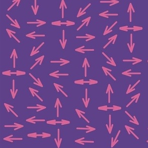 Arrow Pattern Petal Solids Purple