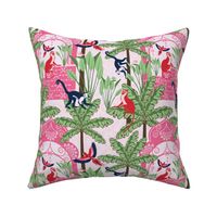 Colorful exotic tropical forest comfort