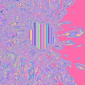 Pink Kaleidoscope - marble stripes