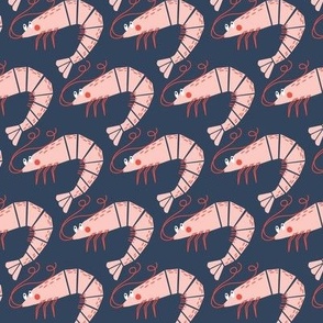 Paper Cut Crustaceans //  SMALL // NAVY