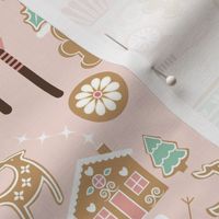 Baking Christmas / Gingerbread Cookies Houses Cupcakes / Food Dessert / Pink / Medium