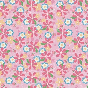 Pink Daisy Floral