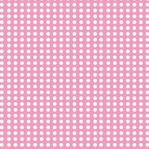 Pink and White polka dots