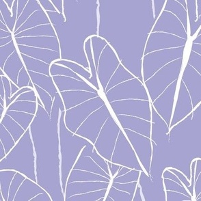 LARGE Pastel Summer - poi-fect elephant ear leaf_ lilac