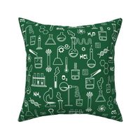Science Line Art Forest Green