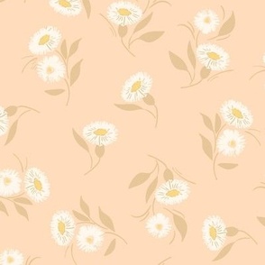 Dancing Dandelion Floral _Soft Peach