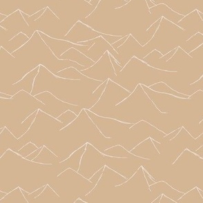 Sahara desert mountains and dunes abstract mountain tops - Moroccan theme sand beige blush