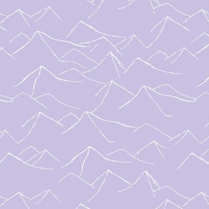 Sahara desert summer mountains and dunes abstract mountain tops - Moroccan theme white on lilac 