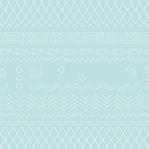 Traditional moroccan kelim plaid design abstract berber symbol and abstract ethnic shapes summer white on light blue
