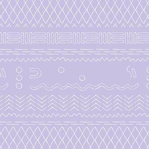 Traditional moroccan kelim plaid design abstract berber symbol and abstract ethnic shapes summer white on lilac purple