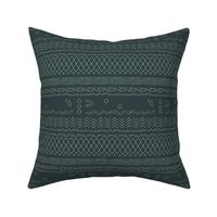 Traditional moroccan kelim plaid design abstract berber symbol and abstract ethnic shapes mint on pine green