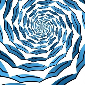 spiral geo blue