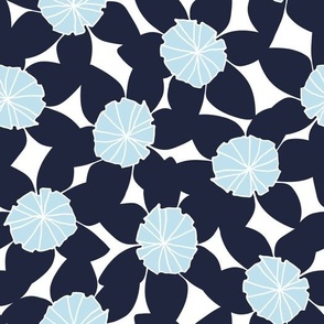 BLUE FLOWER  PATTERN