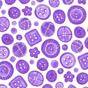 Painted Buttons // Purple