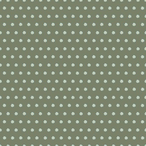 tiny flower polka-green